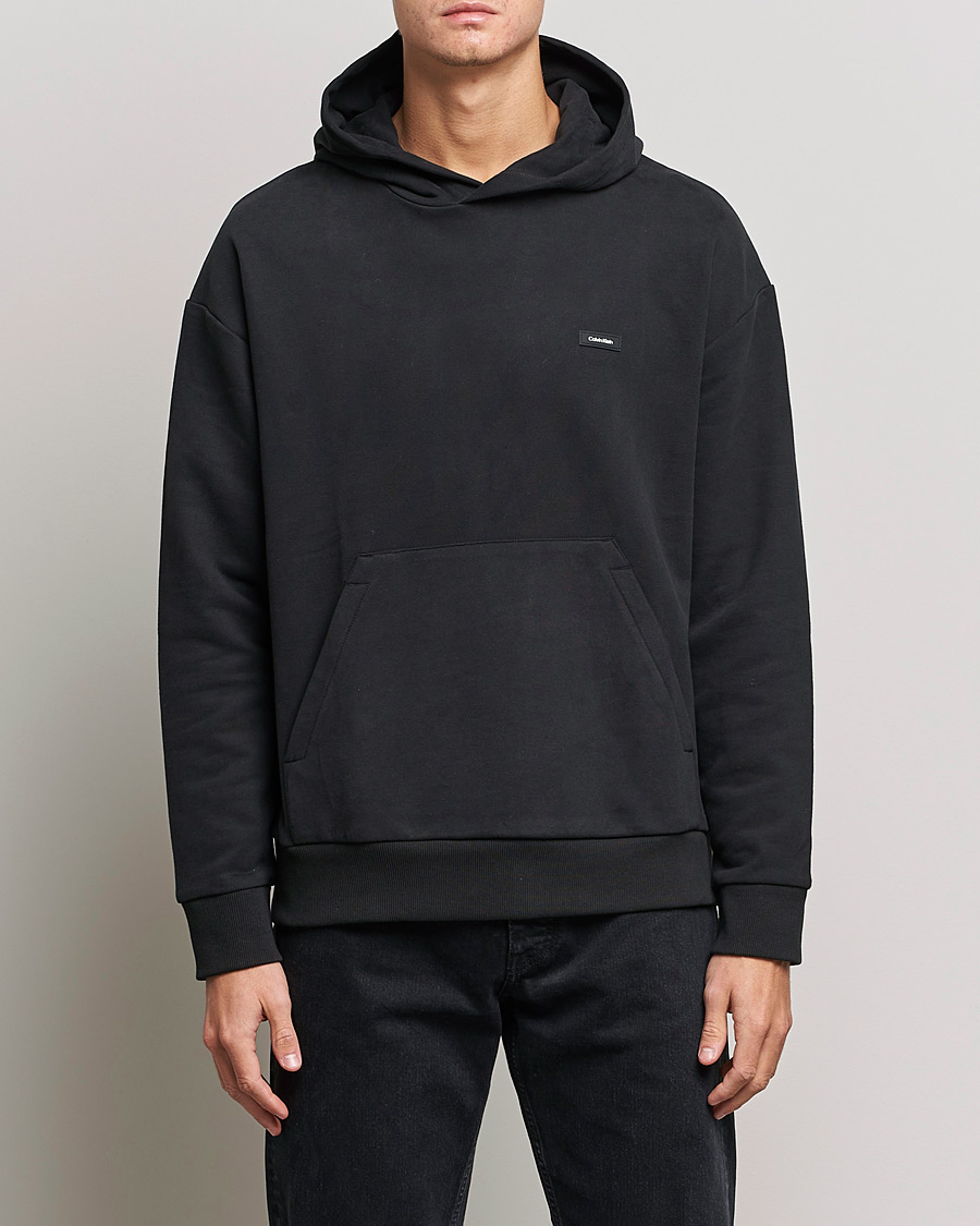 Hombres | Jerséis y prendas de punto | Calvin Klein | Cotton Comfort Hoodie Black
