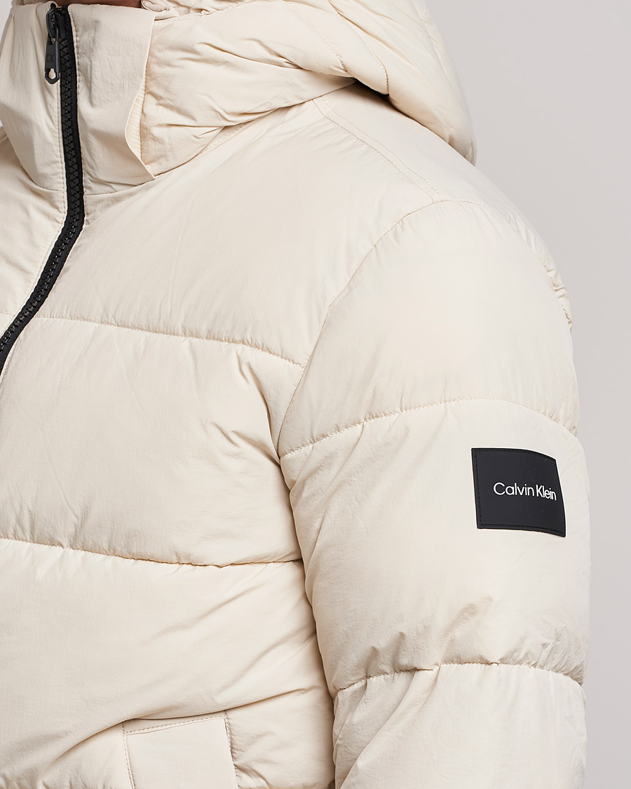 Hombres | Abrigos y chaquetas | Calvin Klein | Crinkle Nylon Puffer Jacket Stony Beige