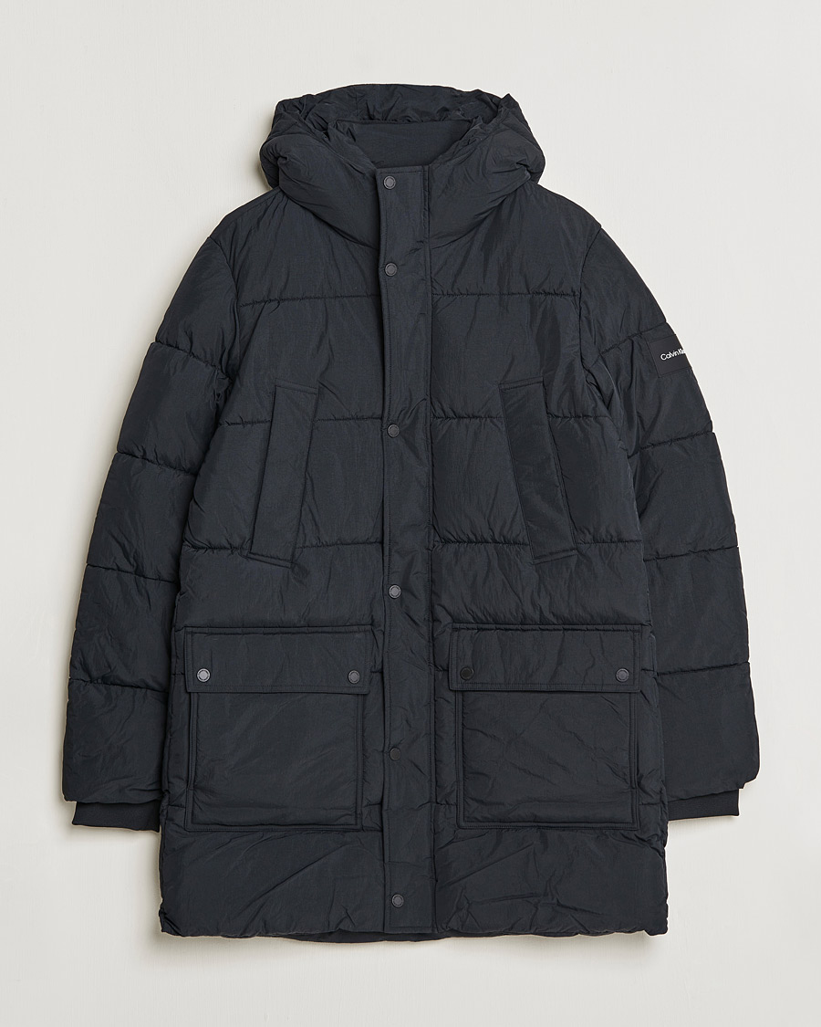 Hombres | Abrigos y chaquetas | Calvin Klein | Crinkle Nylon Long Puffer Jacker Black
