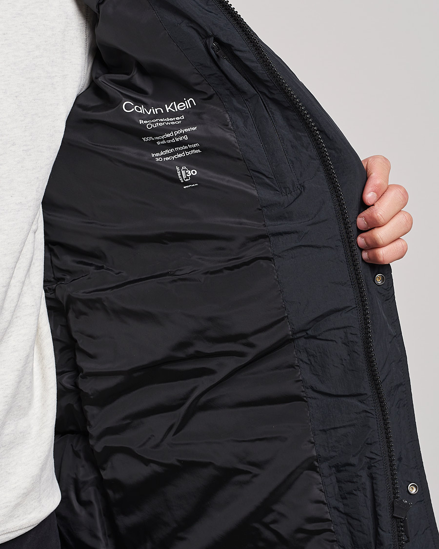 Hombres | Abrigos y chaquetas | Calvin Klein | Crinkle Nylon Long Puffer Jacker Black