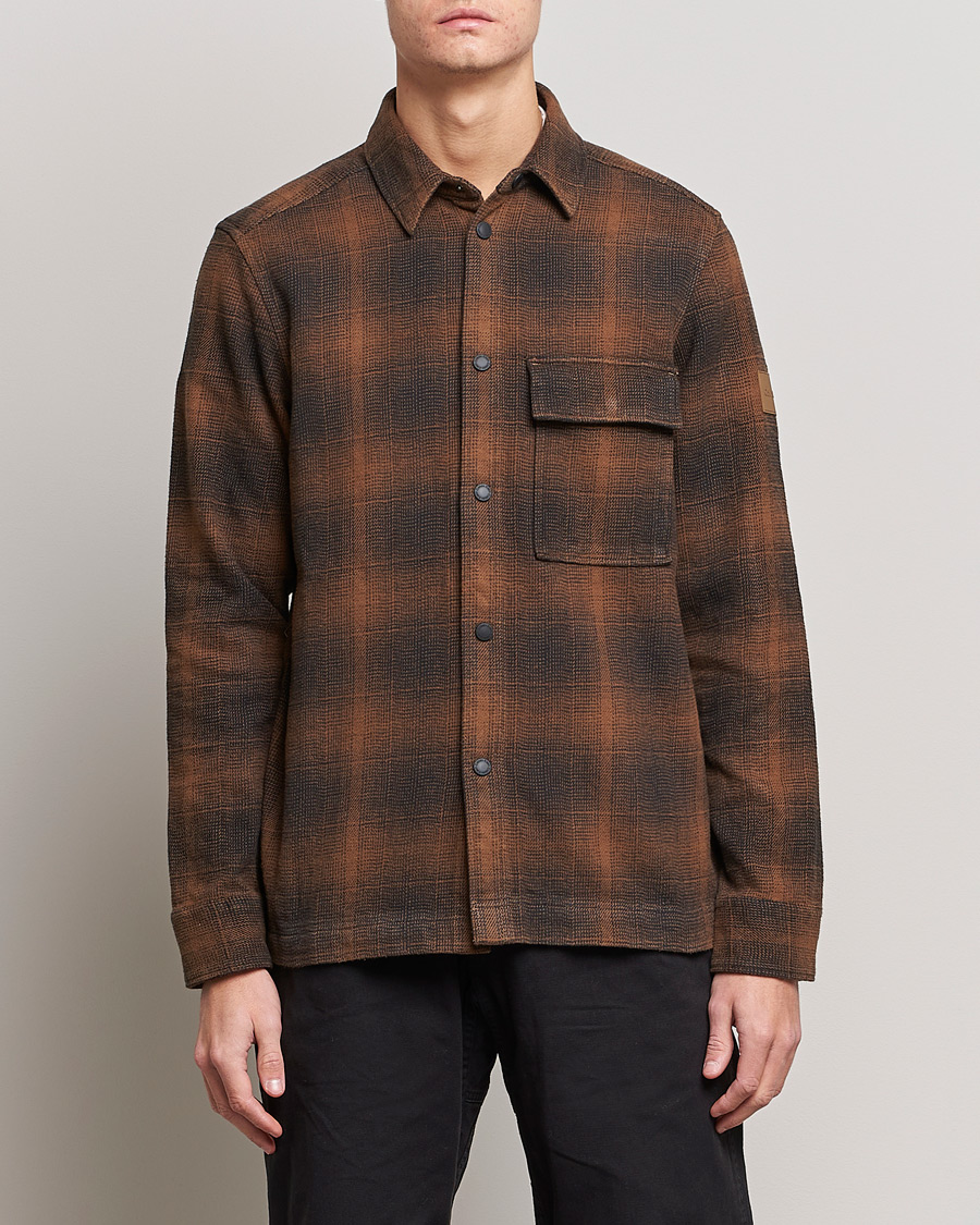 Hombres | Camisas | Calvin Klein | Blurred Checked Overshirt Chester Brown