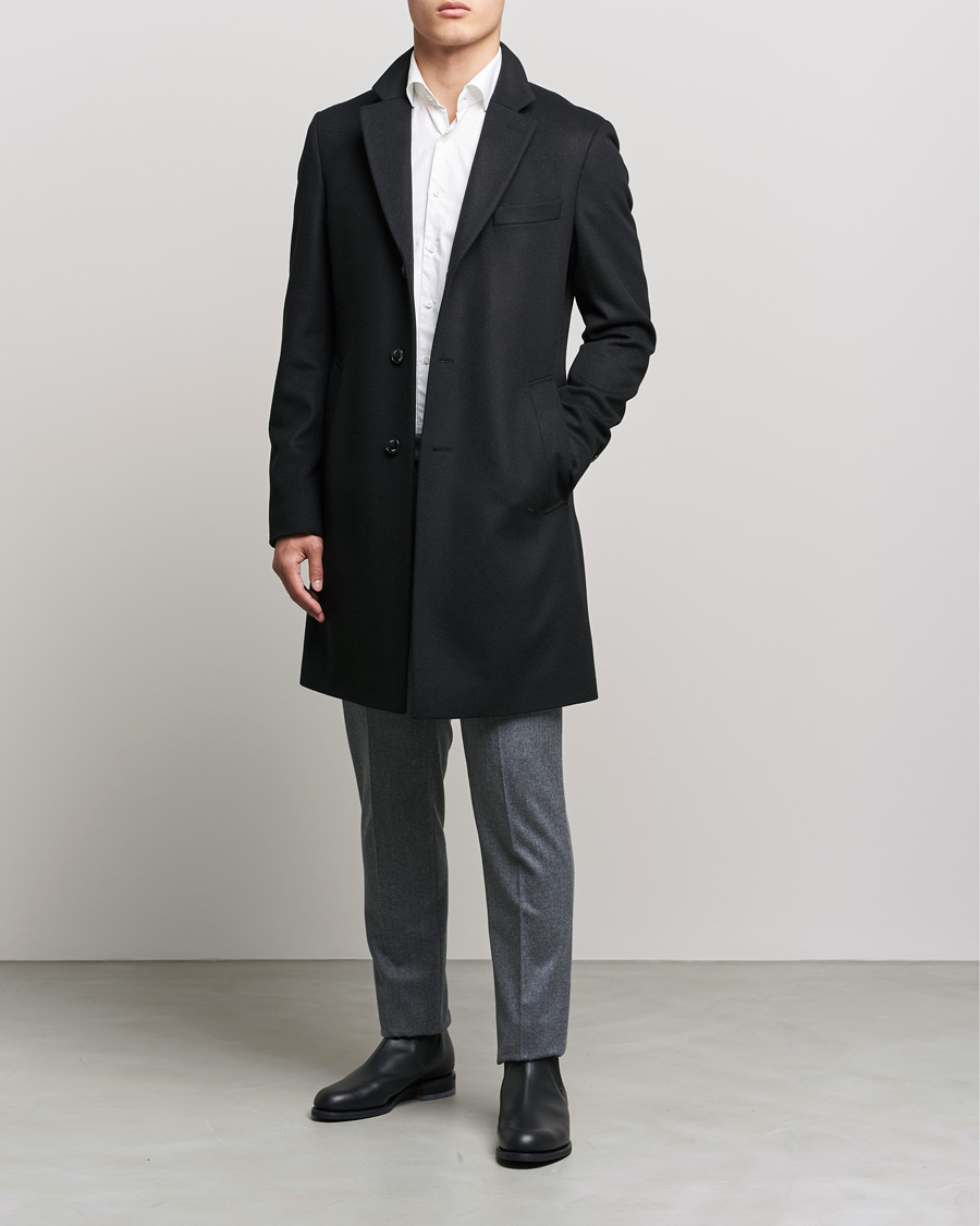 Hombres | Abrigos y chaquetas | BOSS BLACK | BOSS Hyde Wool/Cashmere Coat Black
