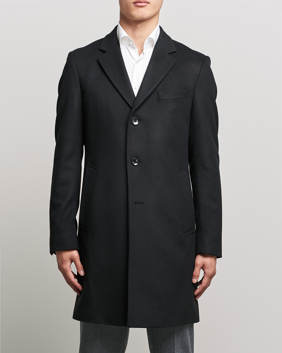 Hombres | Abrigos y chaquetas | BOSS BLACK | BOSS Hyde Wool/Cashmere Coat Black