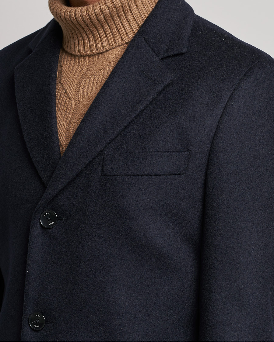Hombres | Abrigos y chaquetas | BOSS BLACK | BOSS Hyde Wool/Cashmere Coat Dark Blue