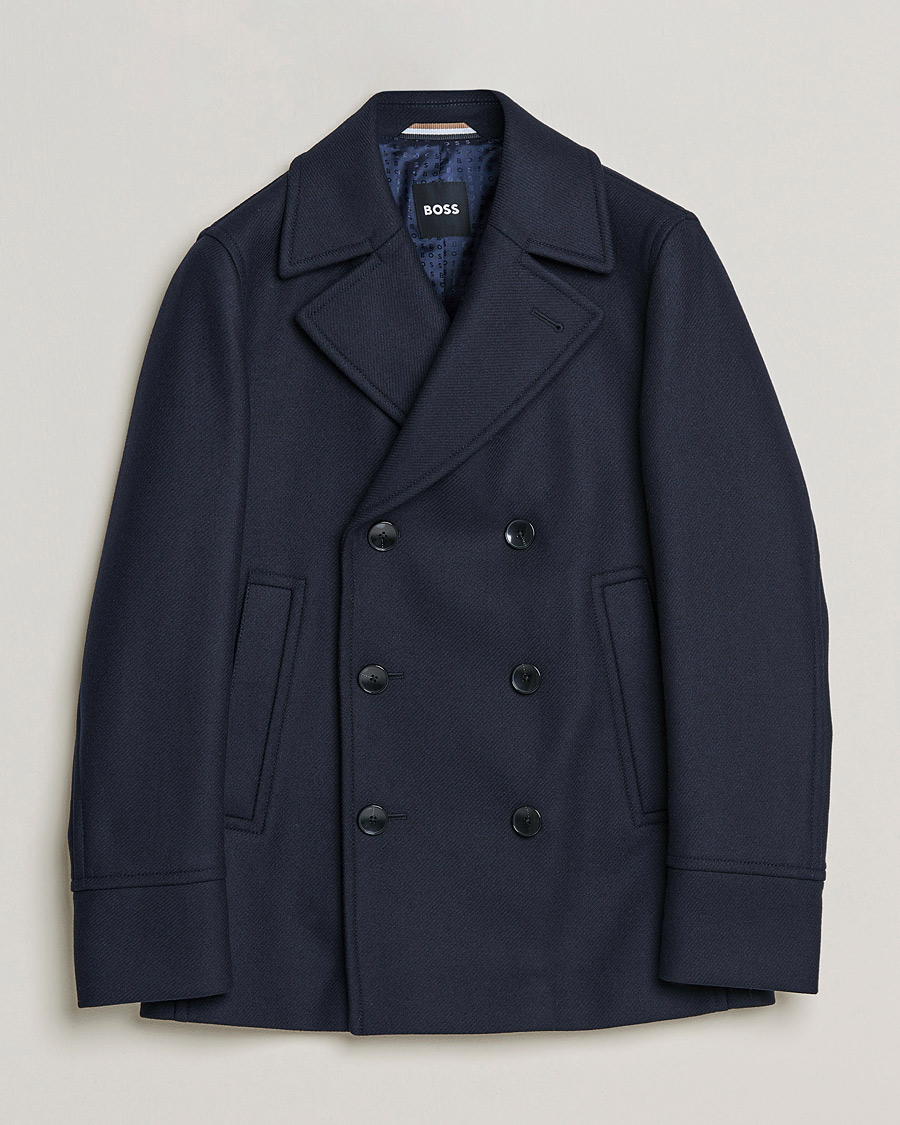 Hombres | Abrigos y chaquetas | BOSS BLACK | Hyde Peacoat Dark Blue