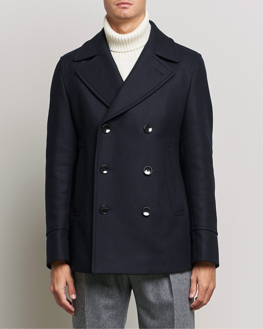 Hombres | Abrigos y chaquetas | BOSS BLACK | Hyde Peacoat Dark Blue