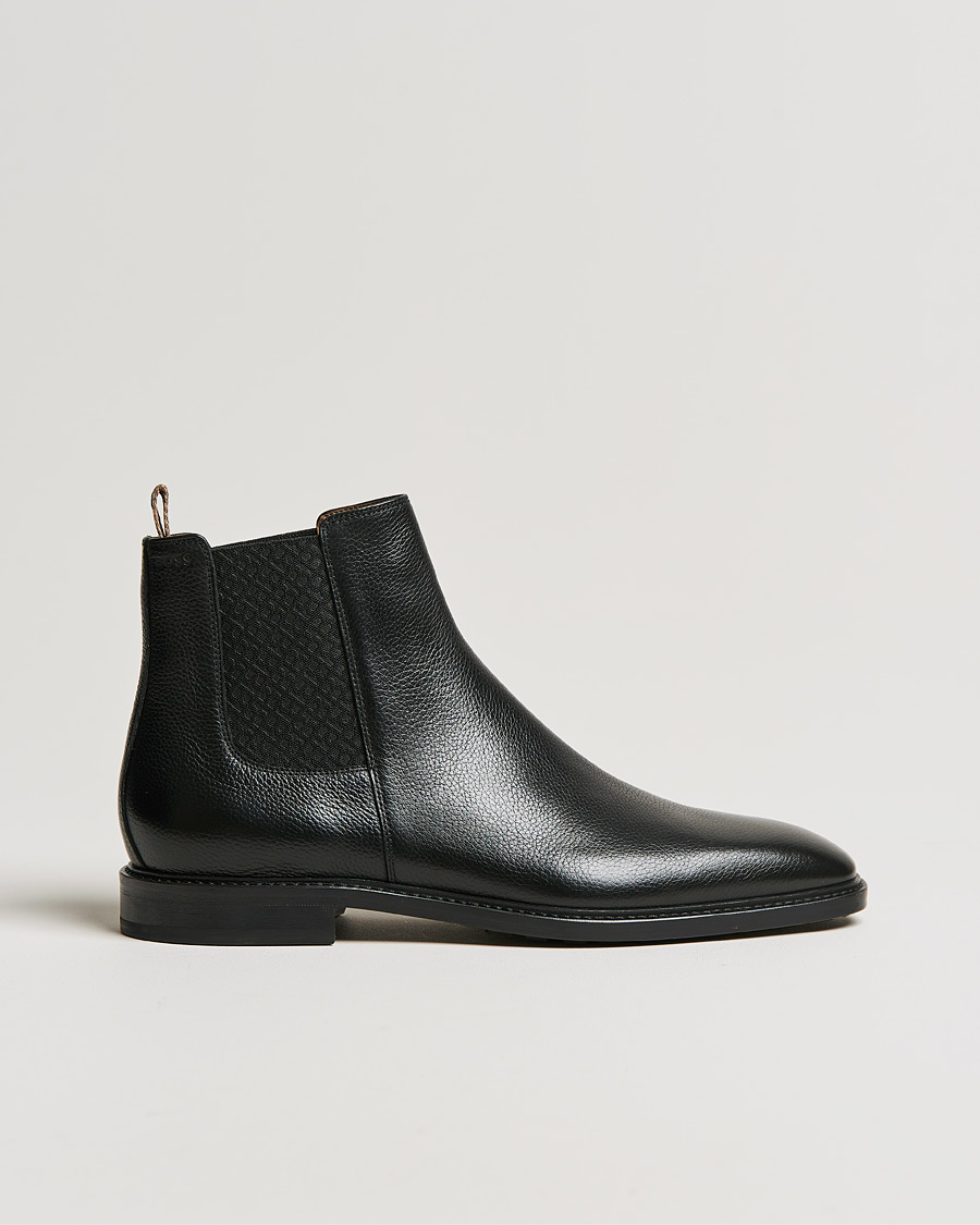 Hombres | BOSS Lisbon Leather Chelsea Boots Black | BOSS BLACK | BOSS Lisbon Leather Chelsea Boots Black