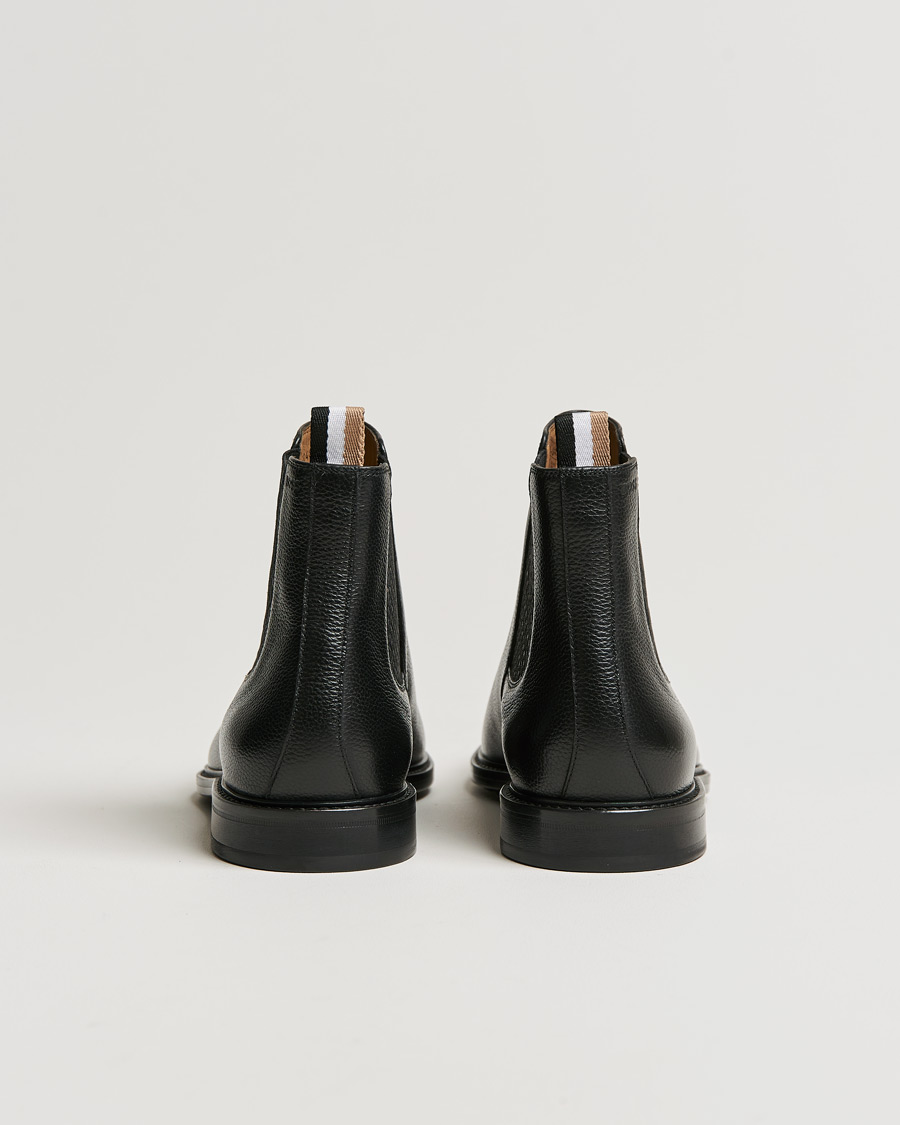 Hombres | BOSS Lisbon Leather Chelsea Boots Black | BOSS BLACK | BOSS Lisbon Leather Chelsea Boots Black