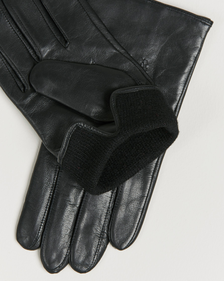 Hombres | Hainz Leather Gloves Black | BOSS BLACK | Hainz Leather Gloves Black