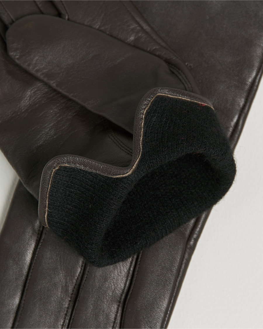 Hombres | Hainz Leather Gloves Medium Brown | BOSS BLACK | Hainz Leather Gloves Medium Brown