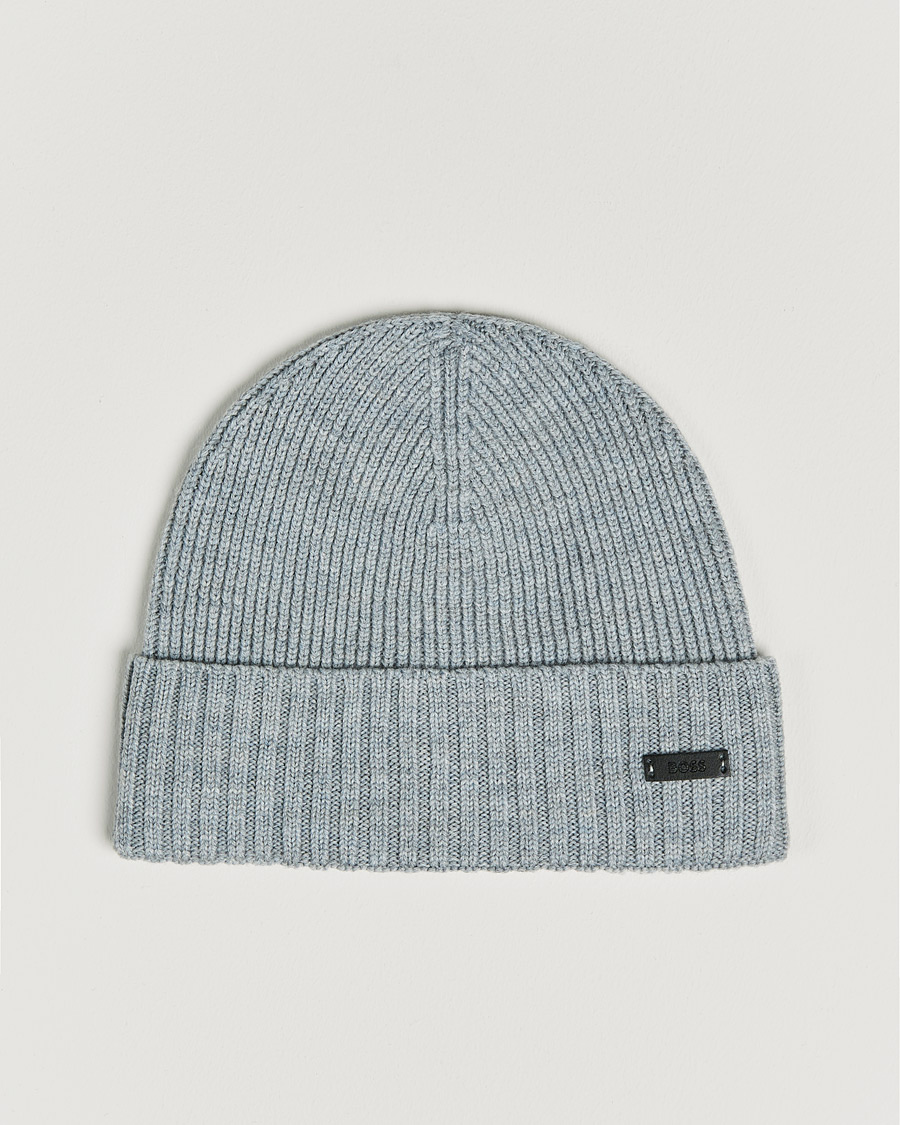 Hombres | Fati Beanie Silver | BOSS BLACK | Fati Beanie Silver