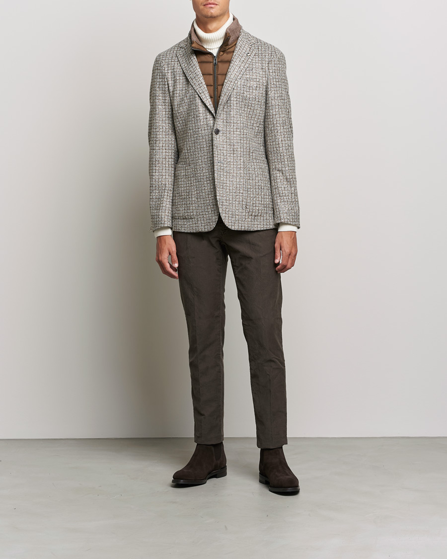 Hombres | Blazers | BOSS BLACK | Hanry Wool Checked Patch Pocket Blazer Silver