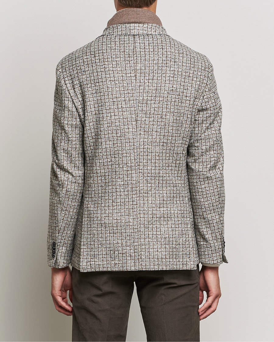 Hombres | Blazers | BOSS BLACK | Hanry Wool Checked Patch Pocket Blazer Silver