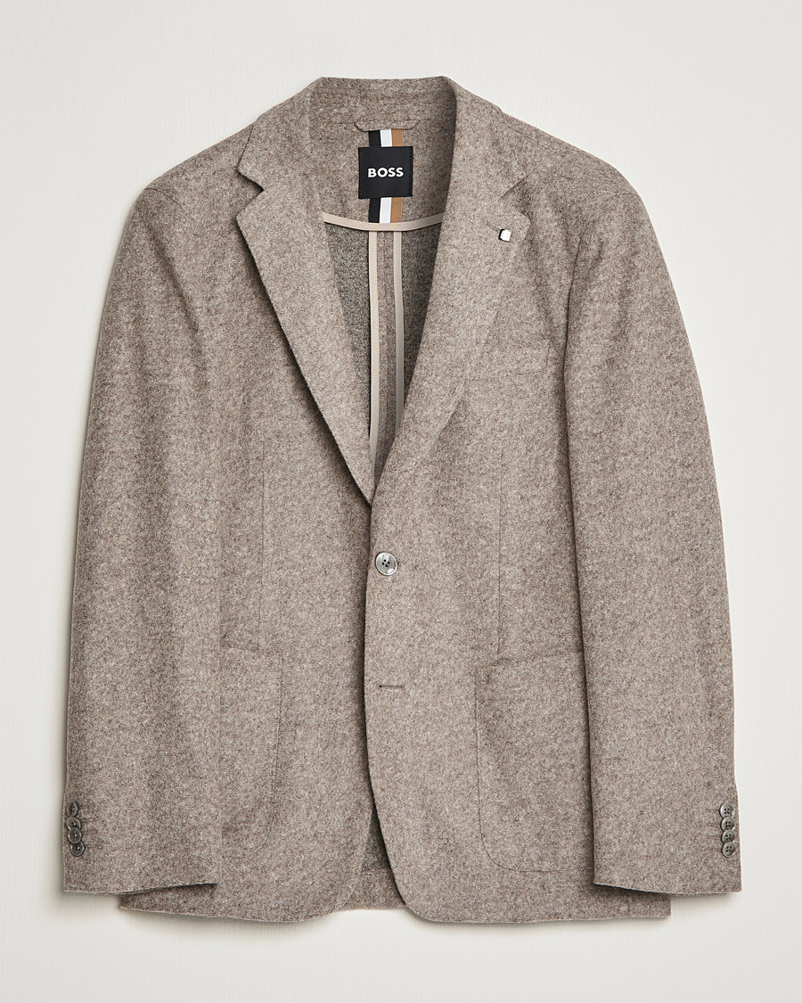 Hombres | Blazers | BOSS BLACK | BOSS Hanry Wool Patch Pocket Blazer Medium Beige