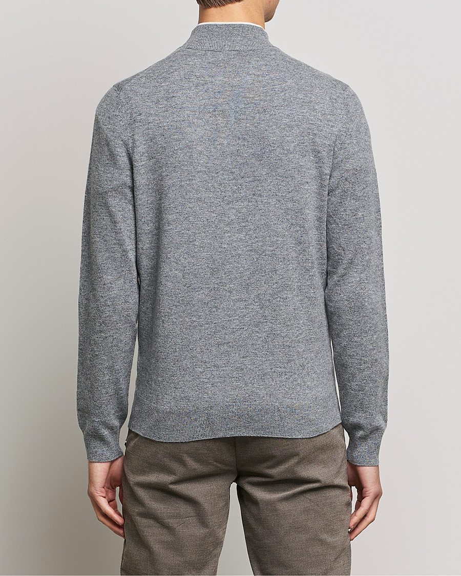 Hombres | Jerséis y prendas de punto | BOSS BLACK | Barlo Lambswool Half Zip Silver