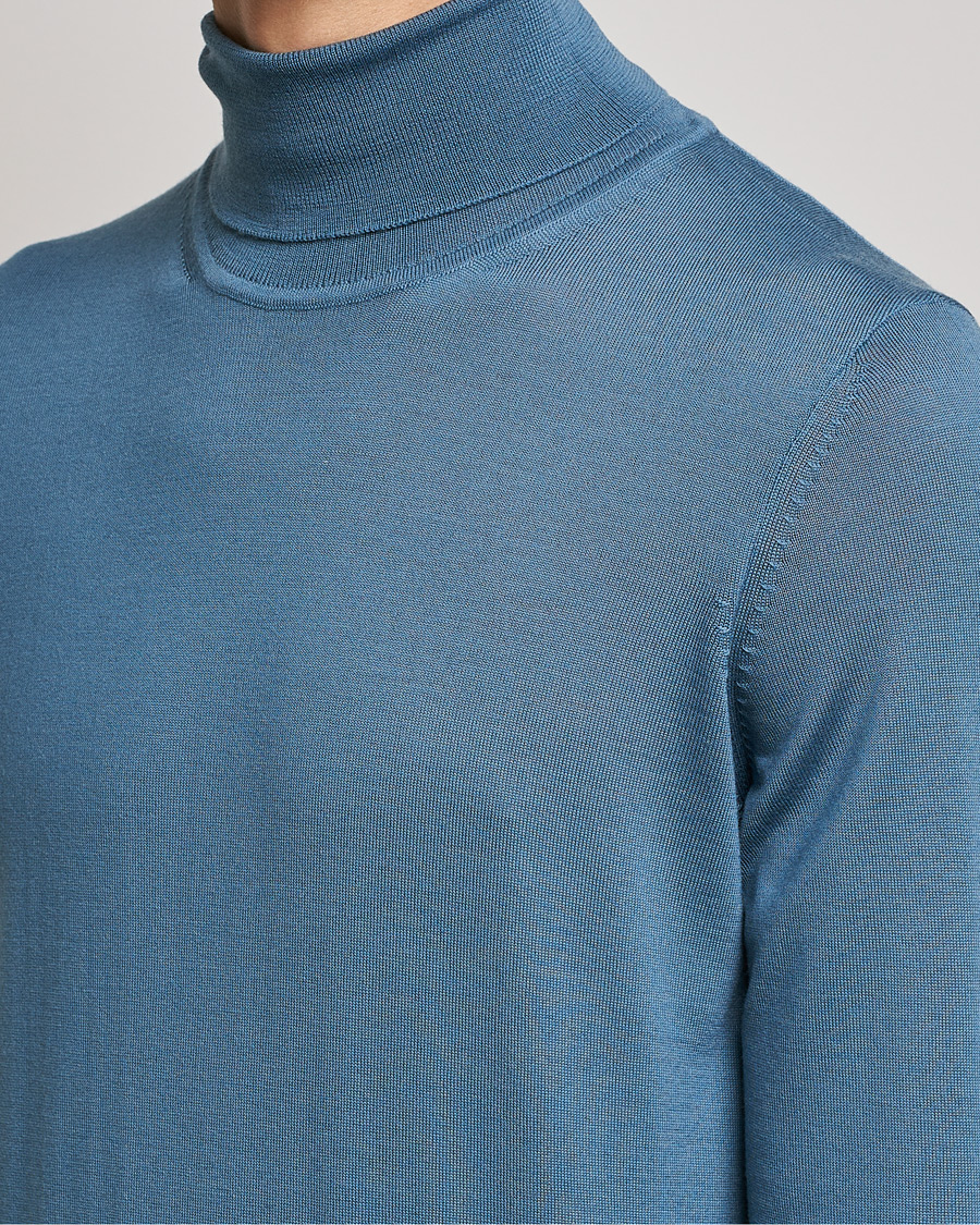 Hombres | Jerséis y prendas de punto | BOSS BLACK | Musso Merino Polo Bright Blue
