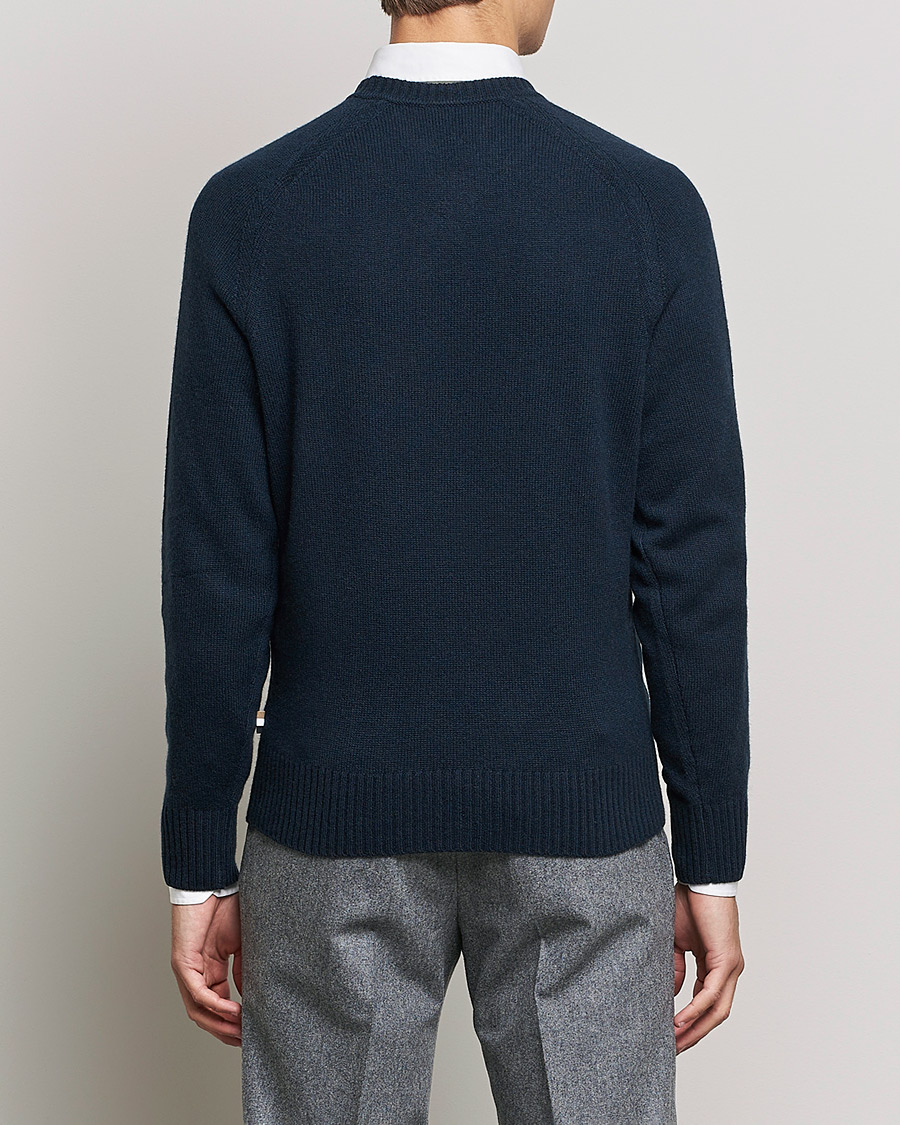 Hombres | Jerséis y prendas de punto | BOSS BLACK | BOSS Lolive Knitted Sweater Dark Blue