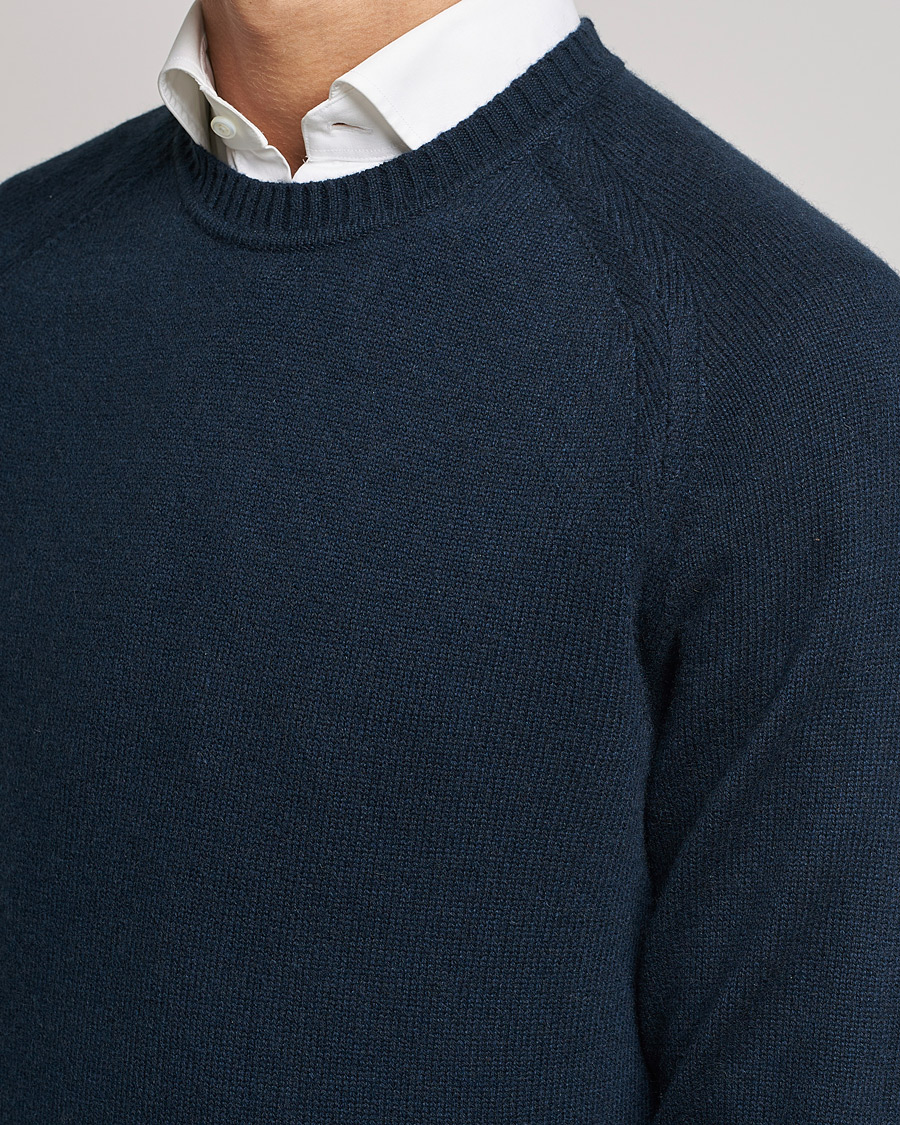 Hombres | Jerséis y prendas de punto | BOSS BLACK | BOSS Lolive Knitted Sweater Dark Blue