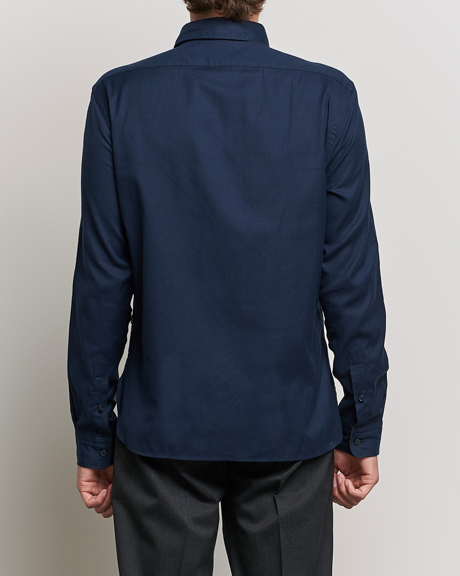 Hombres | Camisas | BOSS BLACK | Liam Flannel Shirt Dark Blue