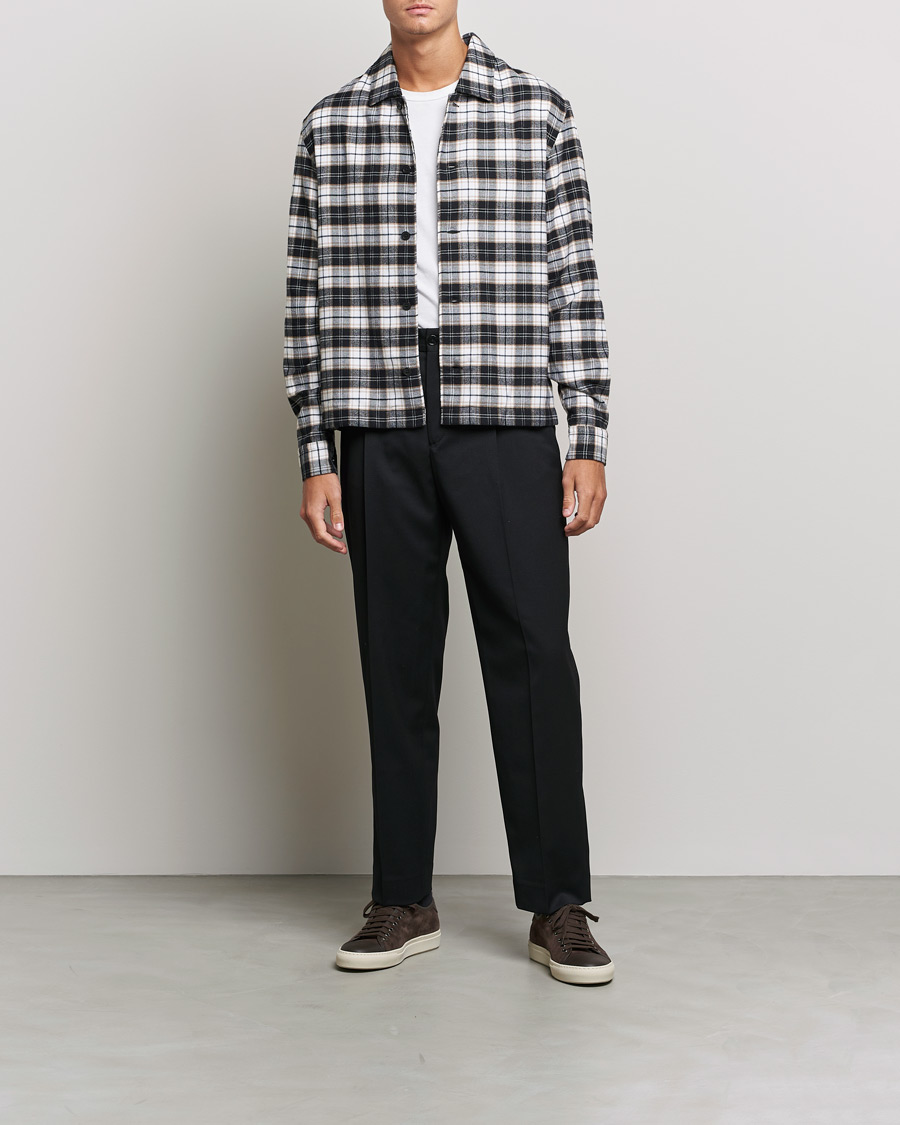 Hombres | Camisas | BOSS BLACK | Nolan Check Flannel Shirt Black