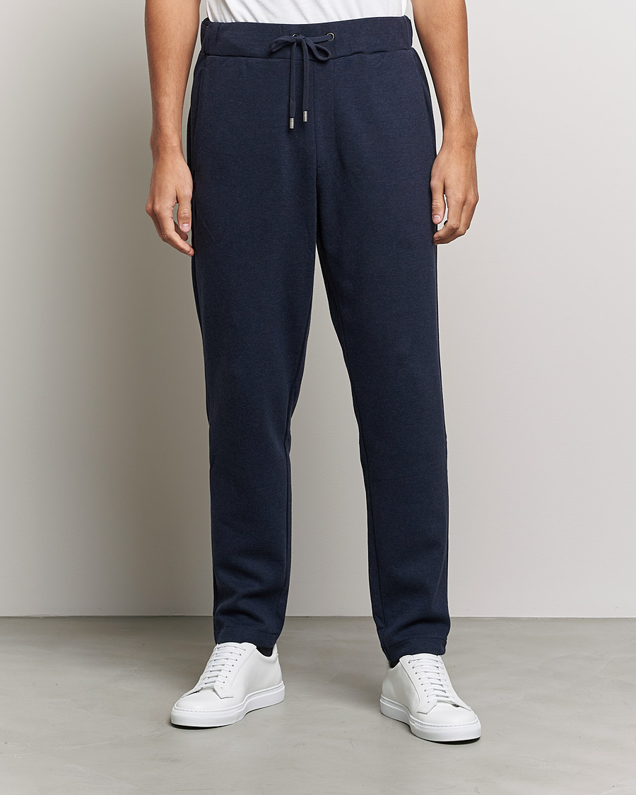Hombres | Pantalones | BOSS BLACK | BOSS Cashmere Sweatpants Dark Blue