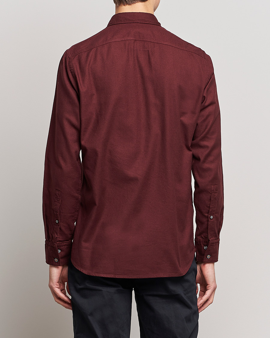 Hombres | Camisas | BOSS ORANGE | Relegant Flannel Shirt Dark Red