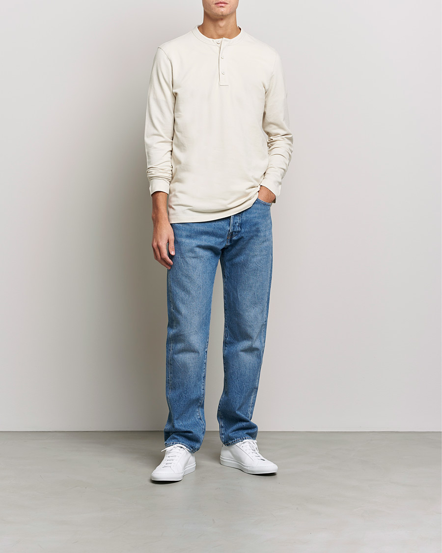 Hombres | Jerséis y prendas de punto | BOSS ORANGE | Teetwill Henley Open White