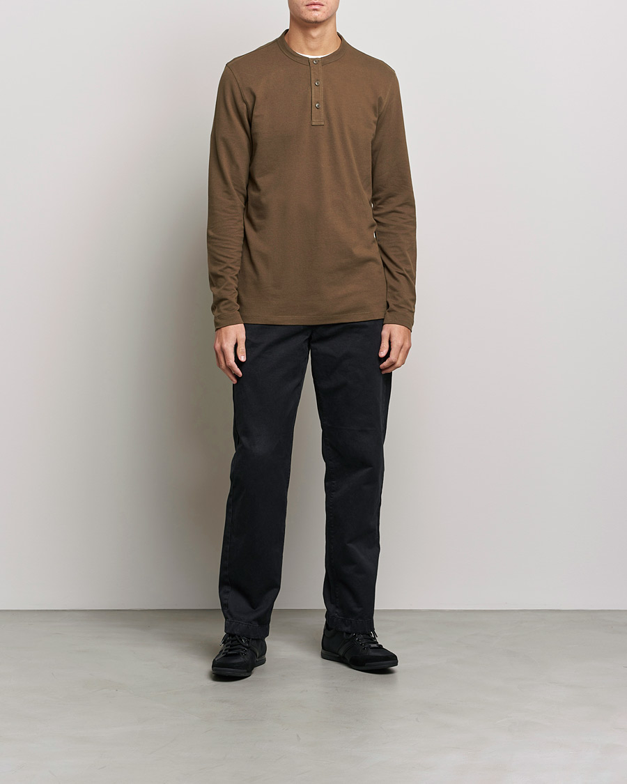 Hombres | Jerséis y prendas de punto | BOSS ORANGE | Teetwill Henley Dark Green