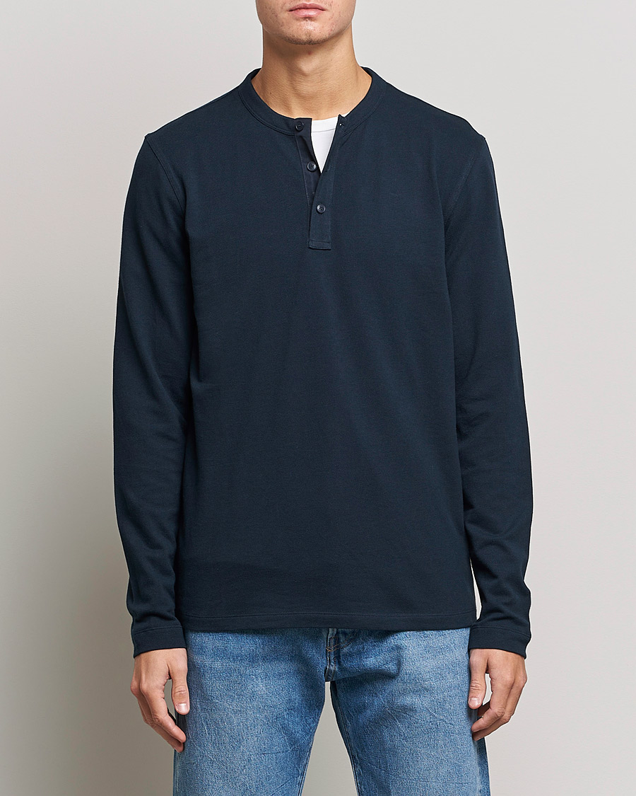 Hombres | Jerséis y prendas de punto | BOSS ORANGE | Teetwill Henley Dark Blue