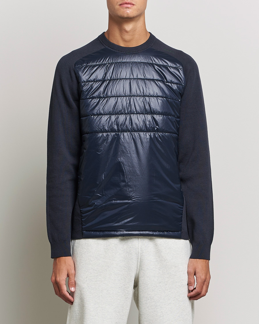 Hombres | Jerséis y prendas de punto | BOSS GREEN | Zarlim Hybrid Sweatshirt Dark Blue