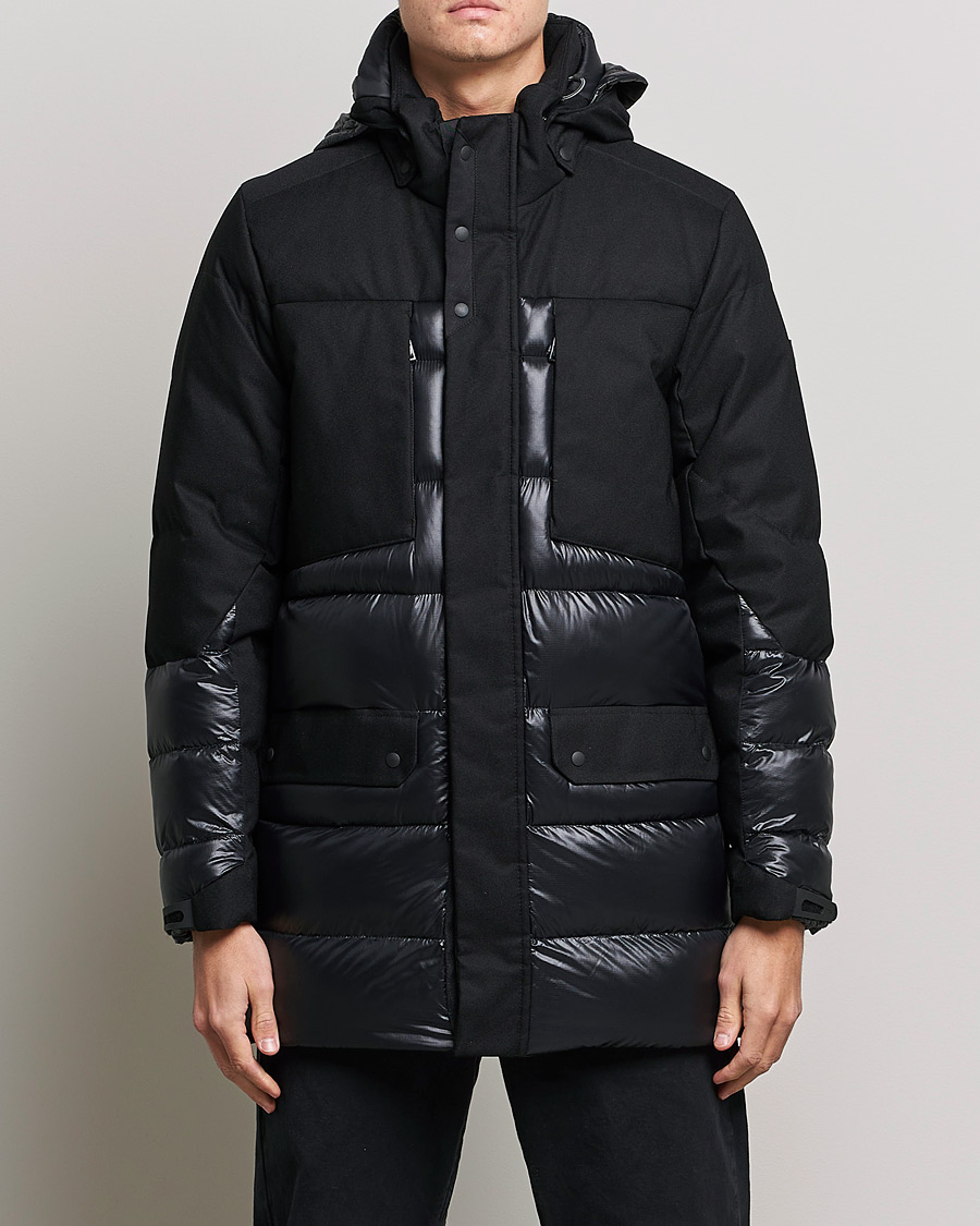 Hombres | Abrigos y chaquetas | BOSS GREEN | Arviko Semi Glossy Down Parka Black