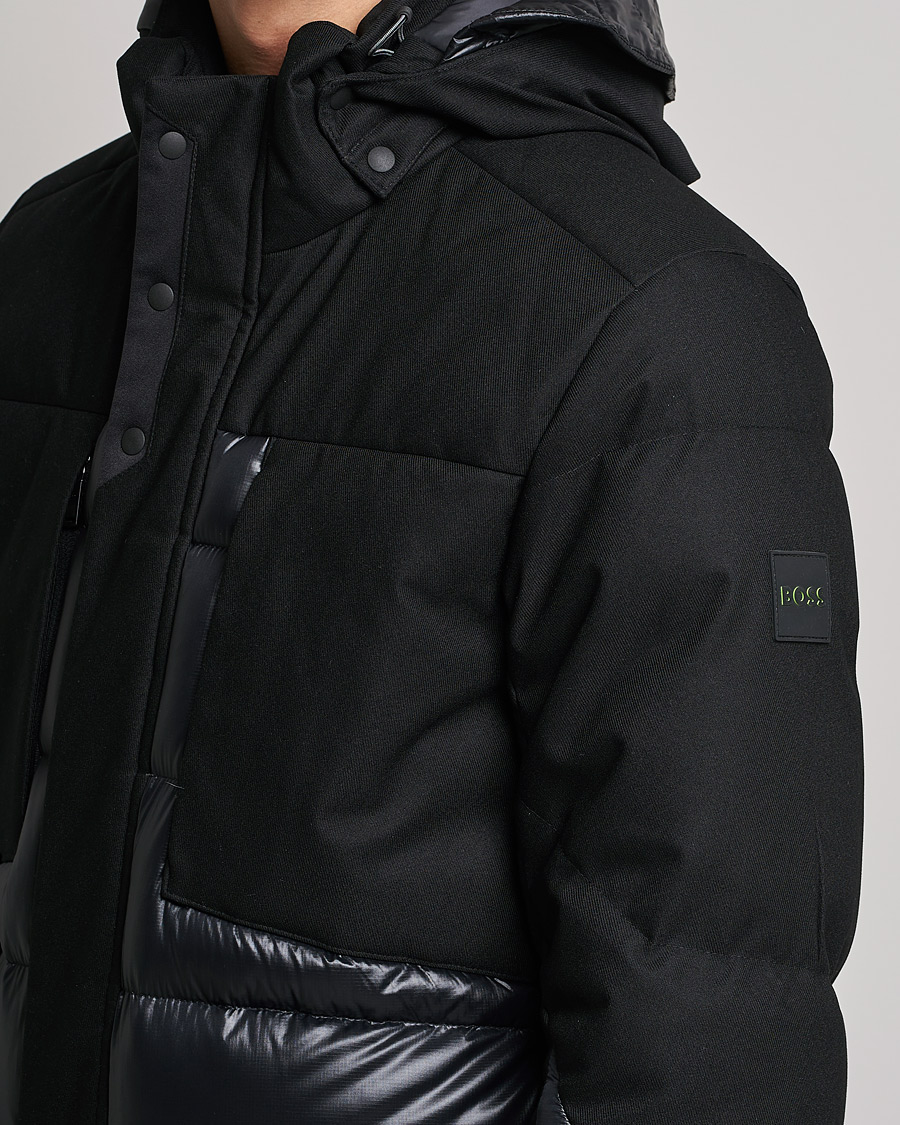 Hombres | Abrigos y chaquetas | BOSS GREEN | Arviko Semi Glossy Down Parka Black