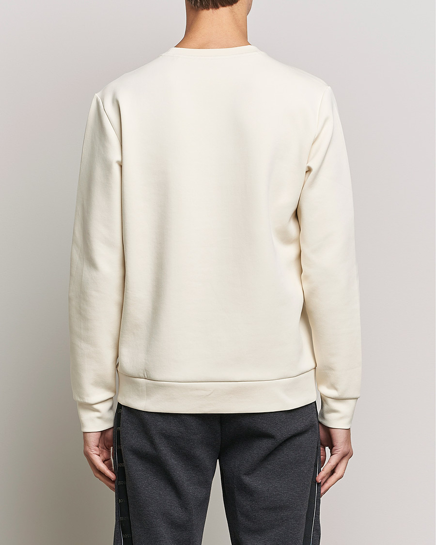 Hombres | Jerséis y prendas de punto | BOSS GREEN | BOSS Athleisure Salbo Logo Sweatshirt Open White