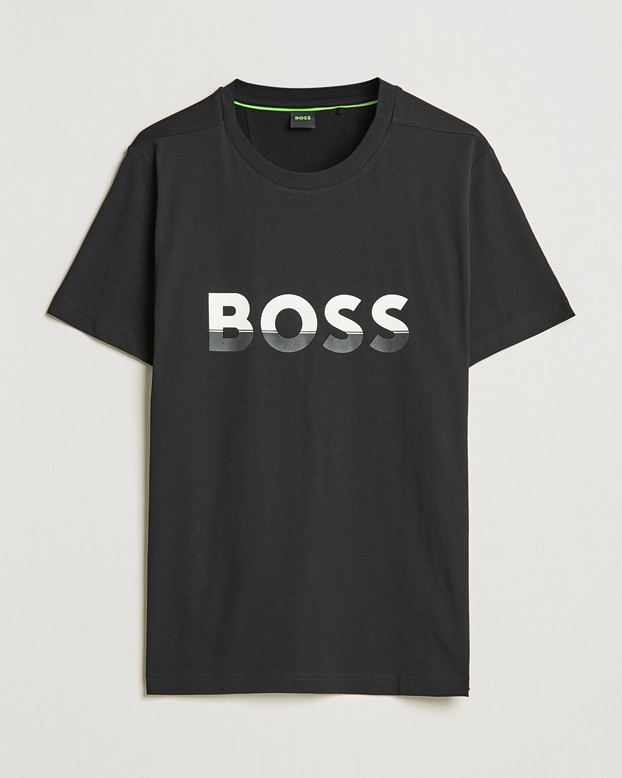 Hombres | Camisetas | BOSS GREEN | Logo Crew Neck T-Shirt Black