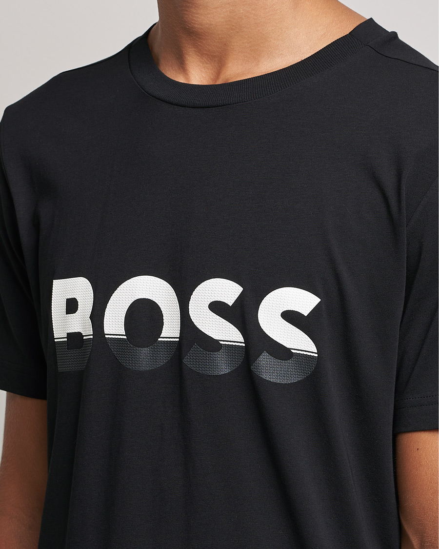 Hombres | Camisetas | BOSS GREEN | Logo Crew Neck T-Shirt Black