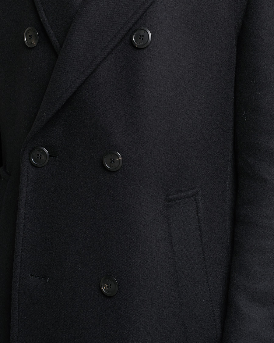 Hombres | Abrigos y chaquetas | HUGO | Miroy Wool Double Breasted Coat Black