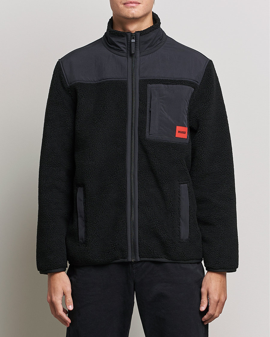 Hombres | Jerséis y prendas de punto | HUGO | Demongras Teddy Full Zip Black