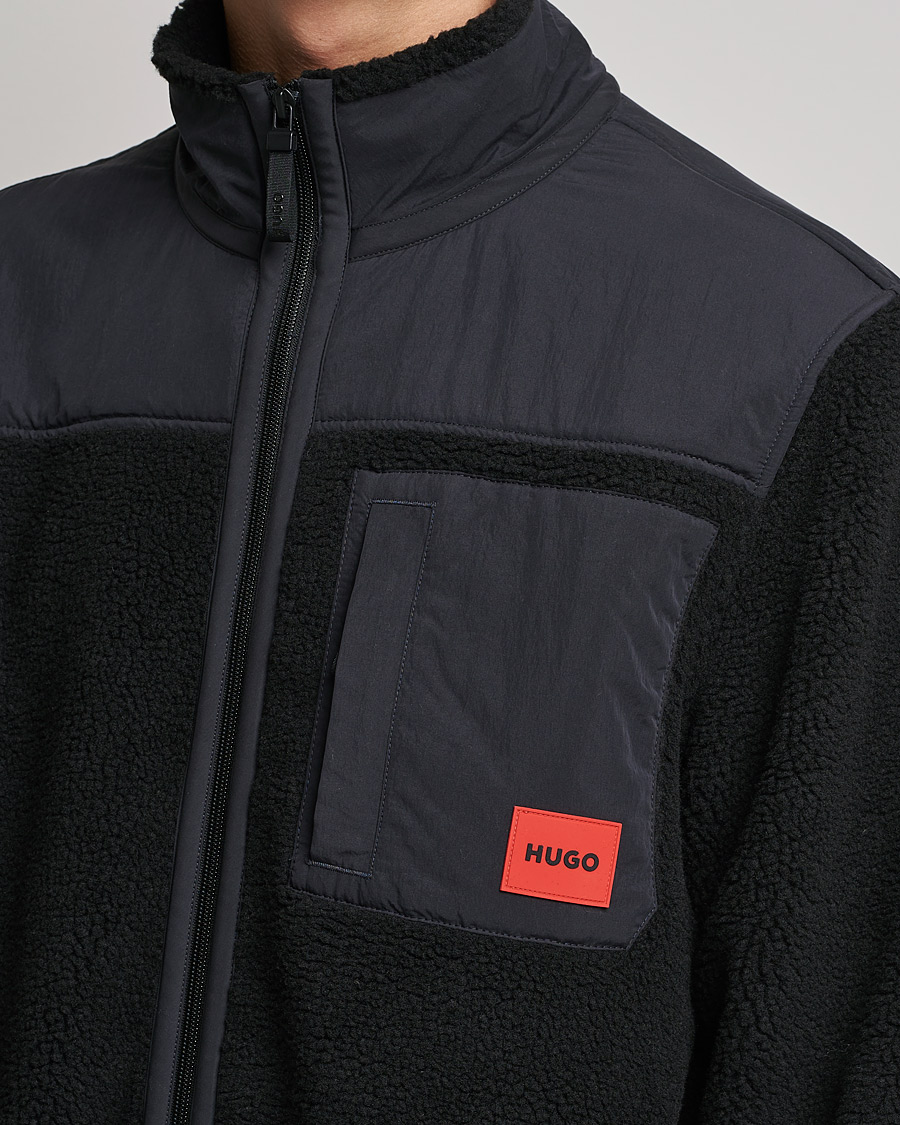 Hombres | Jerséis y prendas de punto | HUGO | Demongras Teddy Full Zip Black