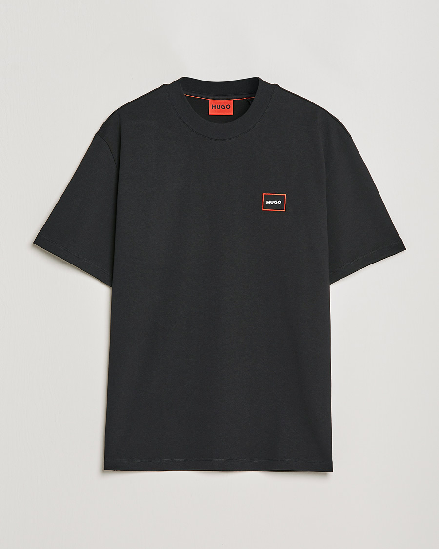 Hombres | Camisetas | HUGO | Dosmos Logo Crew Neck T-Shirt Black