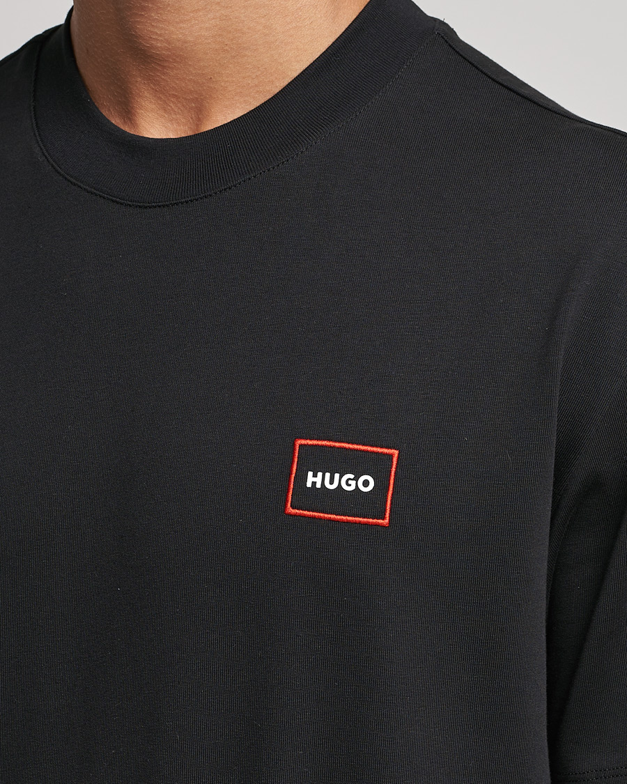 Hombres | Camisetas | HUGO | Dosmos Logo Crew Neck T-Shirt Black