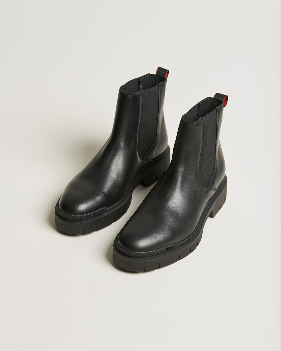 Hombres | HUGO Denzel Chunky Chelsea Boots Black | HUGO | Denzel Chunky Chelsea Boots Black