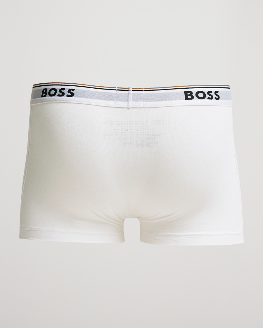 Hombres | Bañadores | BOSS BLACK | 3-Pack Trunk Boxer Shorts White