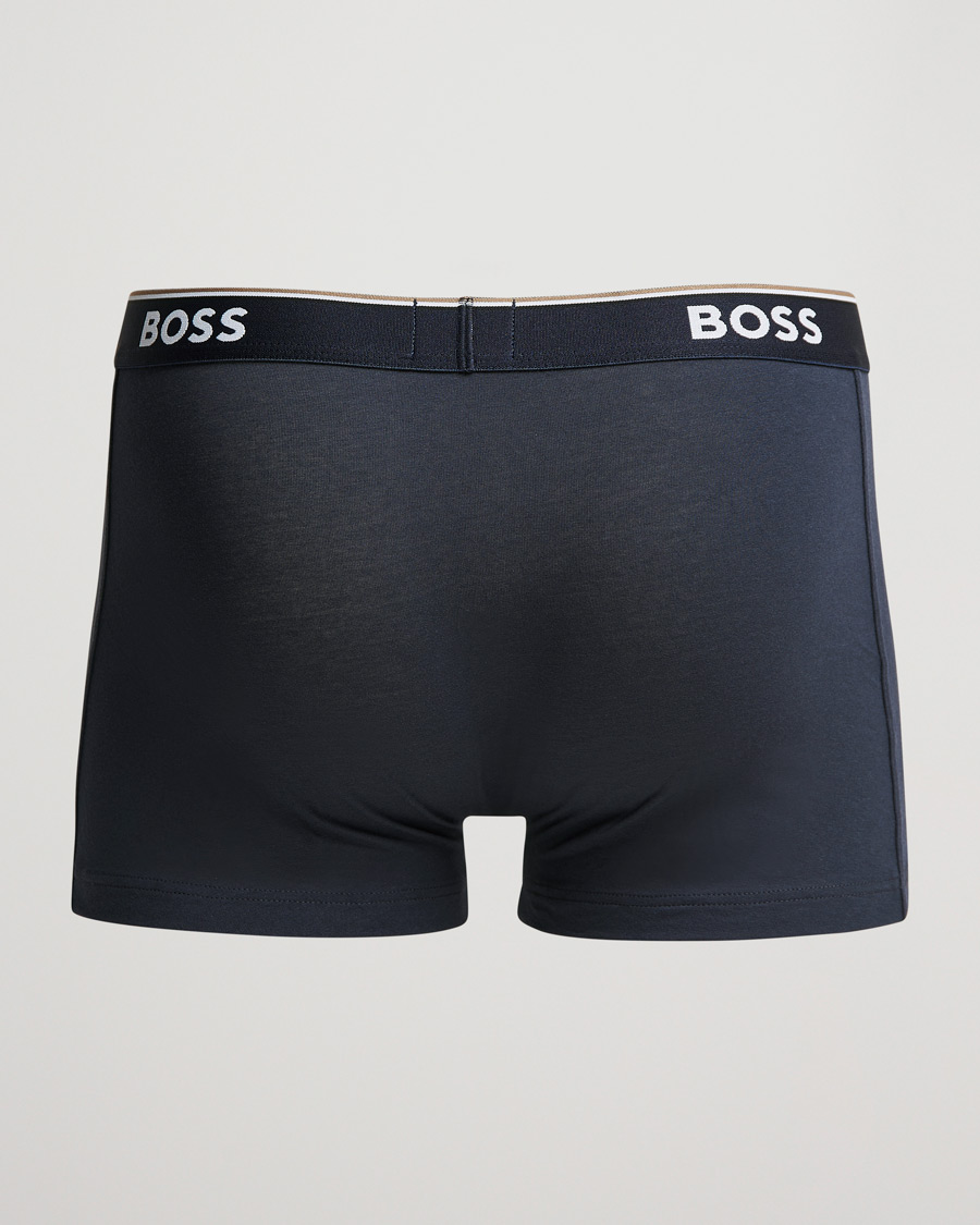 Hombres | Ropa interior y calcetines | BOSS BLACK | 3-Pack Trunk Boxer Shorts Open Blue