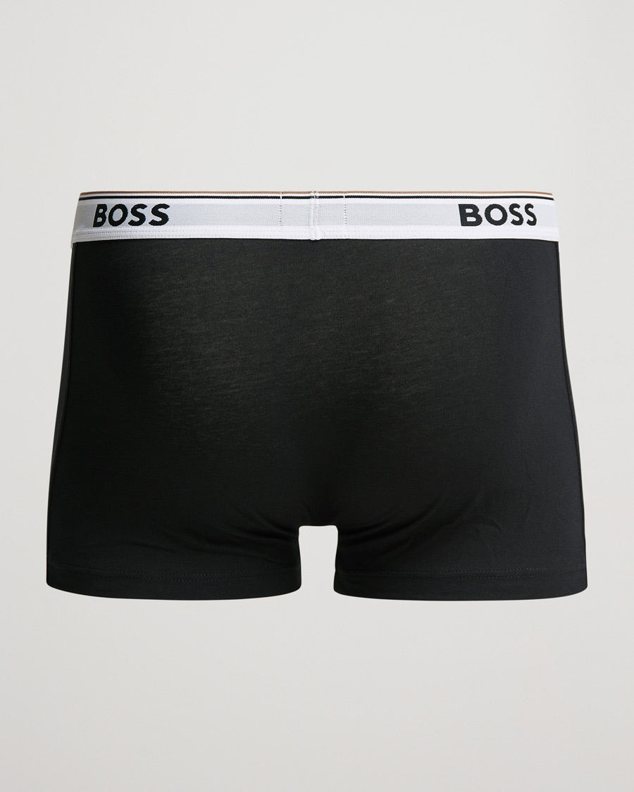 Hombres | Ropa interior y calcetines | BOSS BLACK | 3-Pack Trunk Boxer Shorts Black/White