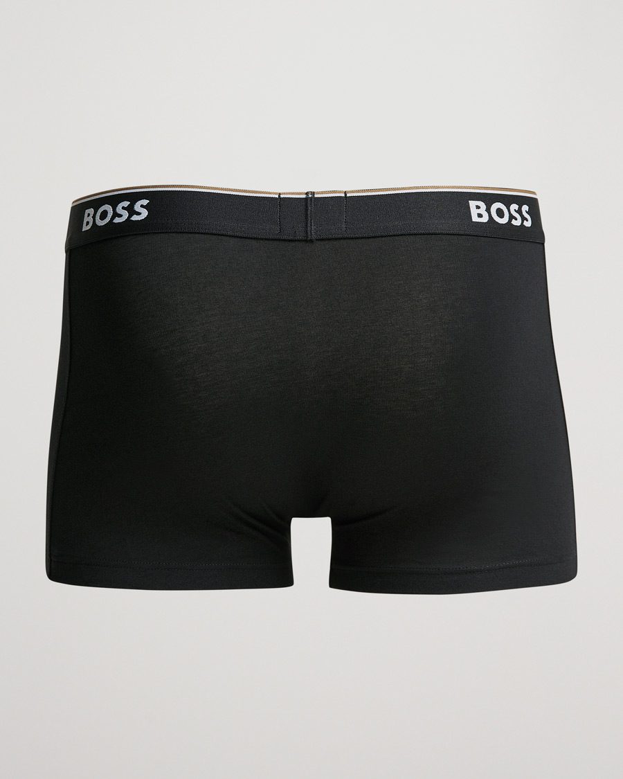 Hombres | Ropa interior | BOSS BLACK | 3-Pack Trunk Boxer Shorts White/Grey/Black