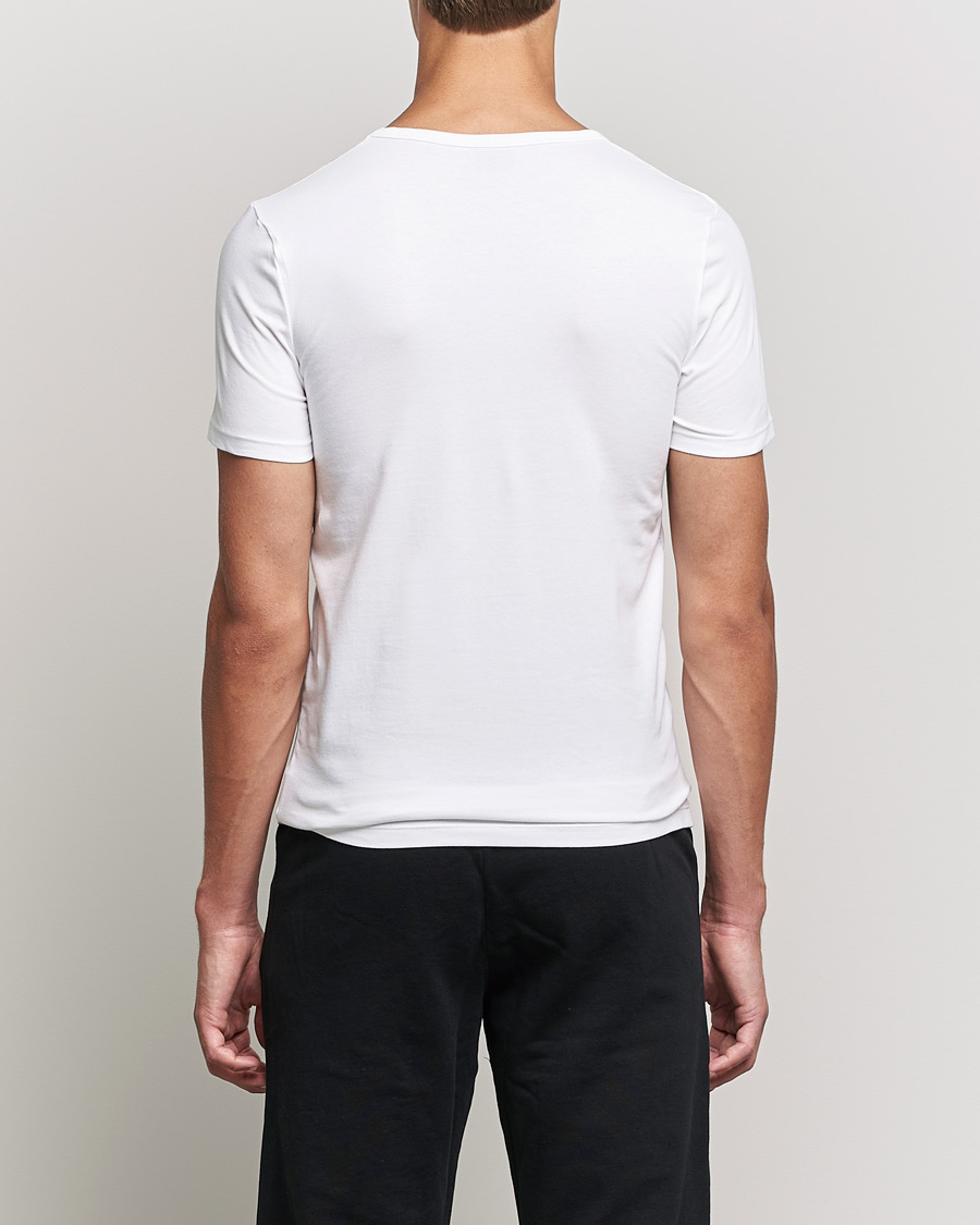 Hombres | Camisetas | BOSS BLACK | 2-Pack V-Neck Slim Fit T-Shirt White