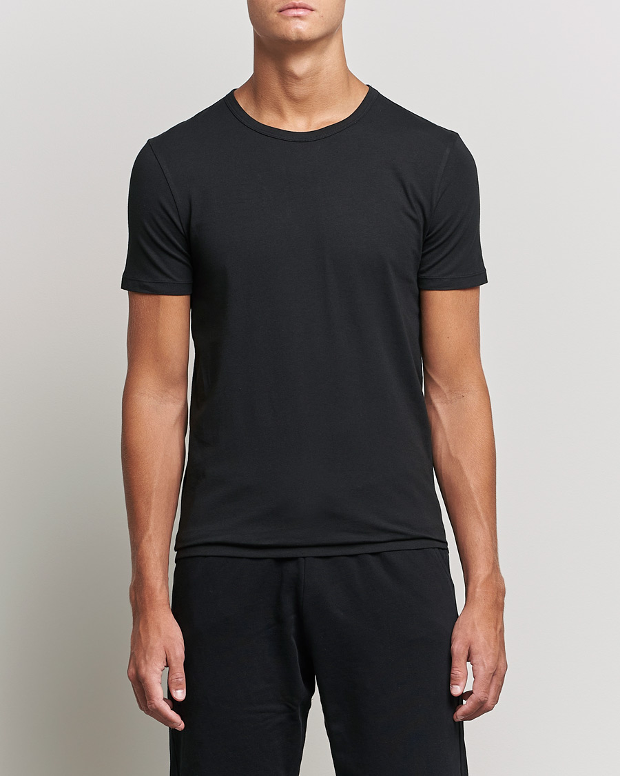 Hombres | Alla produkter | BOSS BLACK | 2-Pack Crew Neck Slim Fit T-Shirt Black