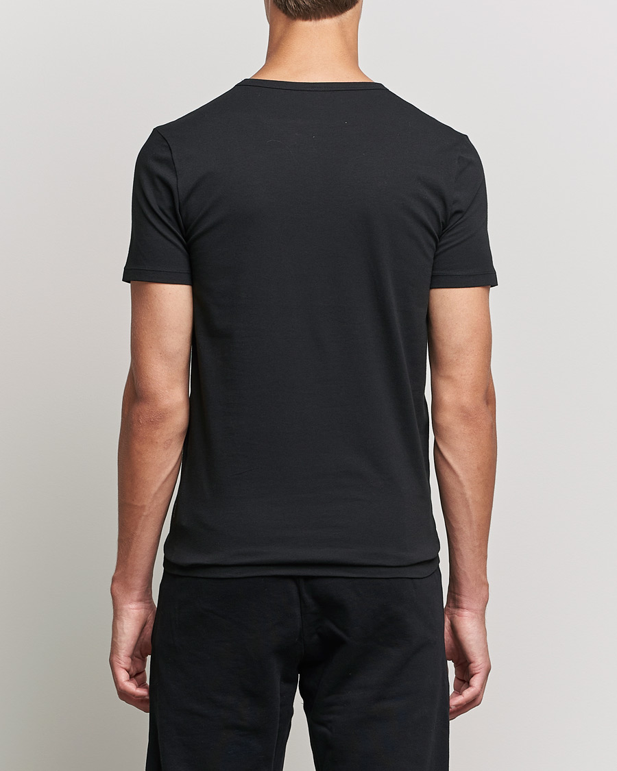 Hombres | Camisetas | BOSS BLACK | 2-Pack Crew Neck Slim Fit T-Shirt Black