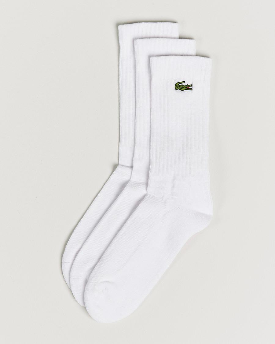 Hombres | Ropa interior y calcetines | Lacoste Sport | 3-Pack Sport Socks White