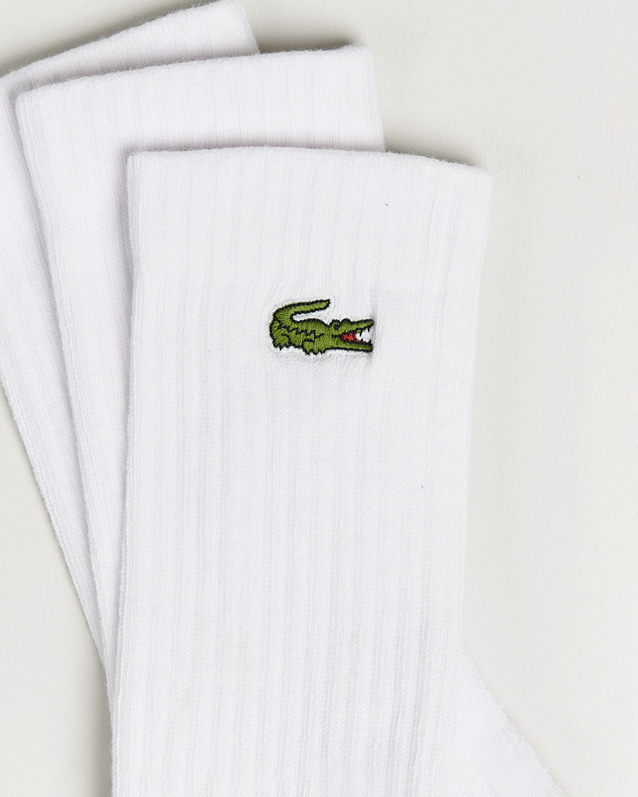 Hombres | Ropa interior y calcetines | Lacoste Sport | 3-Pack Sport Socks White